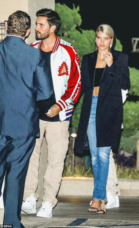 nowhollywood:Scott Disick and Sofia Richie spotted outside Nobu in Malibu on October 25, 2017