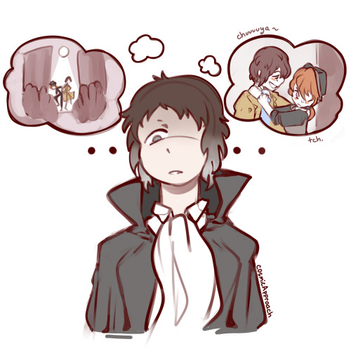 cosmicapproachart: this is exactly how chapter 85 goes right. it can’t be easy having dazai an
