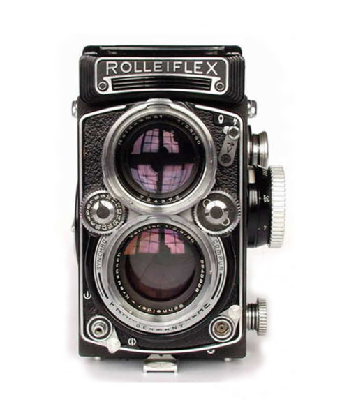 Rolleiflex 2.8E type 1, 1956-59. Made by Frank &amp; Heidecke, Braunschweig, Germany. Source