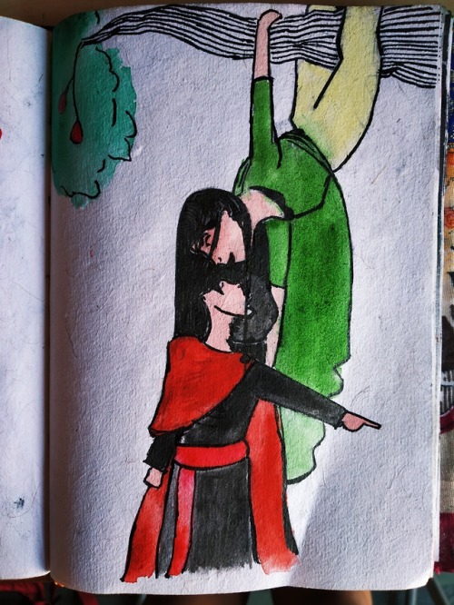 wherestoriescomefrom: He strode up to her and glared.  “Good morning to you too,” said A