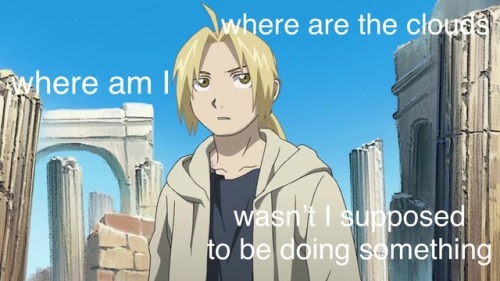 INTRODUCING IN THE FULLMETAL MISTAKES UNIVERSE: EDWARD ELRIC He is the only slightly sane person in 