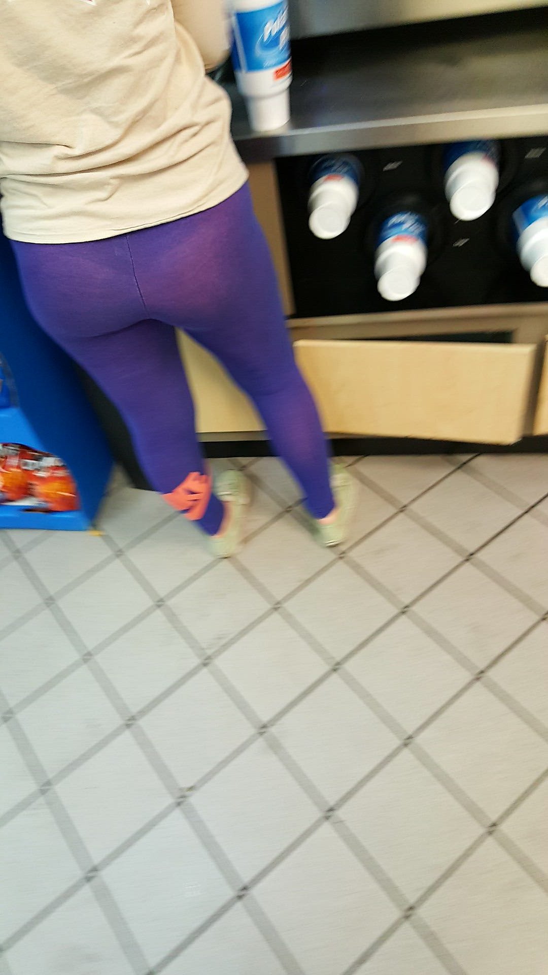 nonstopcreeping:  Part 2Nice Thick Ass wearing spandex and a very sexy purple thong