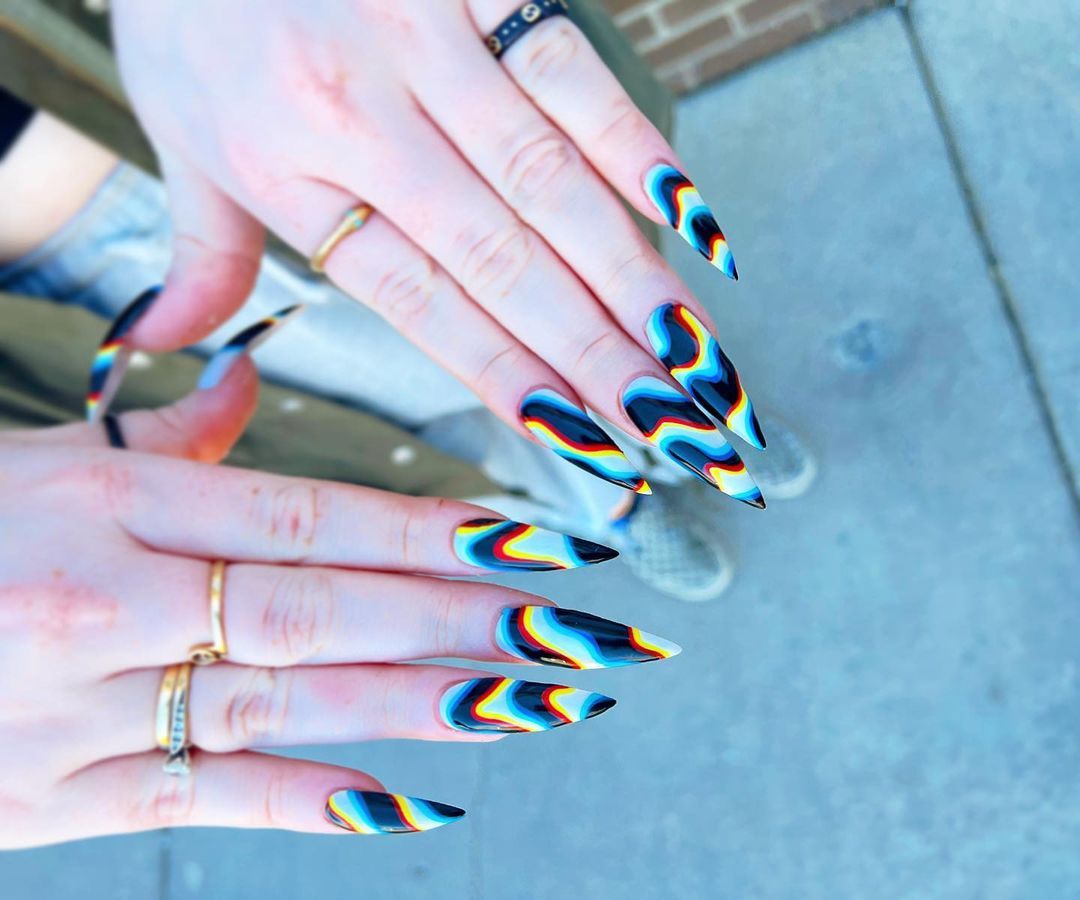 Blue Kaws nails😵💙, Gallery posted by Destinie