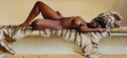 artbeautypaintings:  Tiger - Paul S. Brown