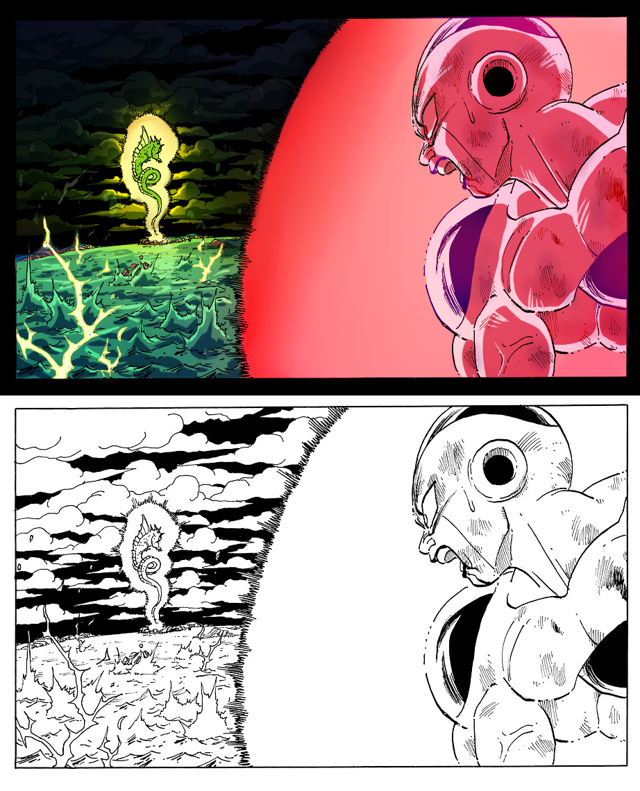 sunidonuts:  Doing more color practice! Dragonball is MADE for this kind of thing.