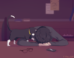 chaotichero:   When cats do The Thing™ when you’re feeling down 👌 👌 👌 👌  