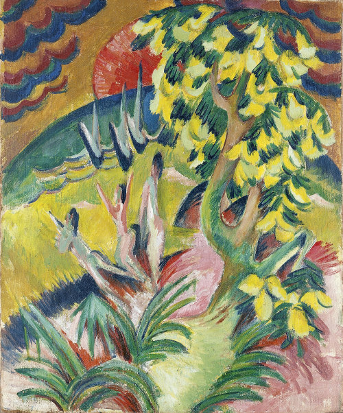 Curving BayErnst Ludwig Kirchner (German; 1880–1938)ca. 1914Oil on canvasMuseo Thyssen-Bornemisza, M