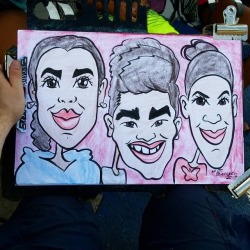 Doing caricatures at Dairy Delight!  12"x18"