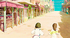 (3/5) Favorite Relationships » Chihiro &amp; HakuLin: “What’s going on?”Kamaji: “Something