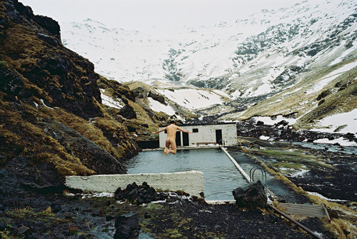 Not so hot spring, Iceland.