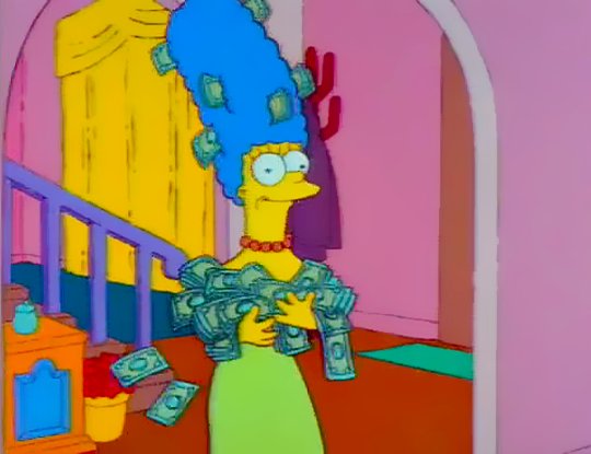 powrightinthekisser: This is Money Marge. Reblog for a miracle of finances to come