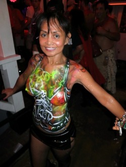 Fantasyfest2013:  Droptopgal ~ Body Painting