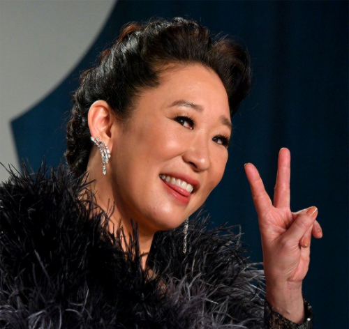 mijuoh: Sandra Oh attending the Vanity Fair Oscar Party (Source)