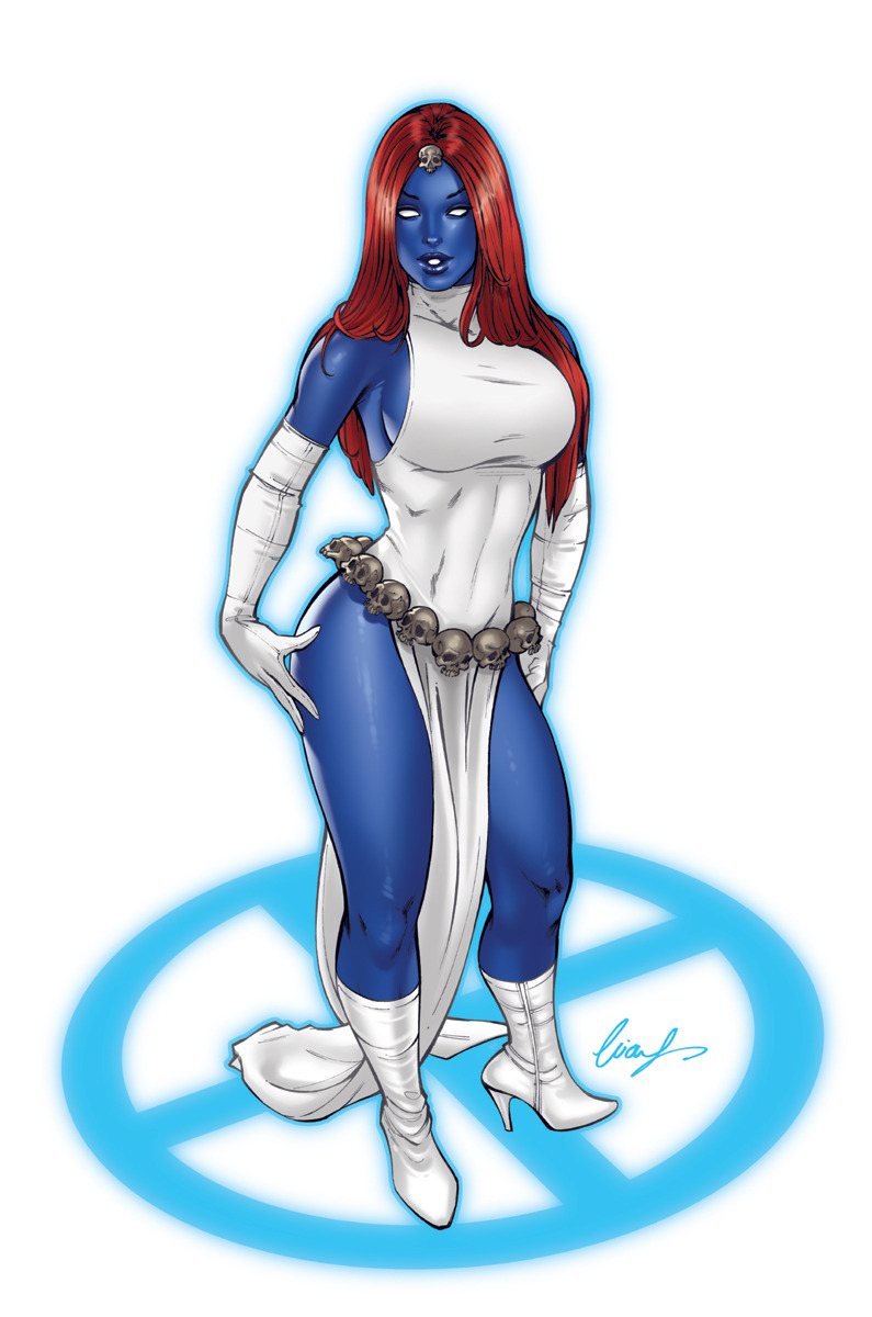 fandoms-females:mystique_by_elias_chatzoudis ( CBV # 3 - Dynamo of Many Skins ) 