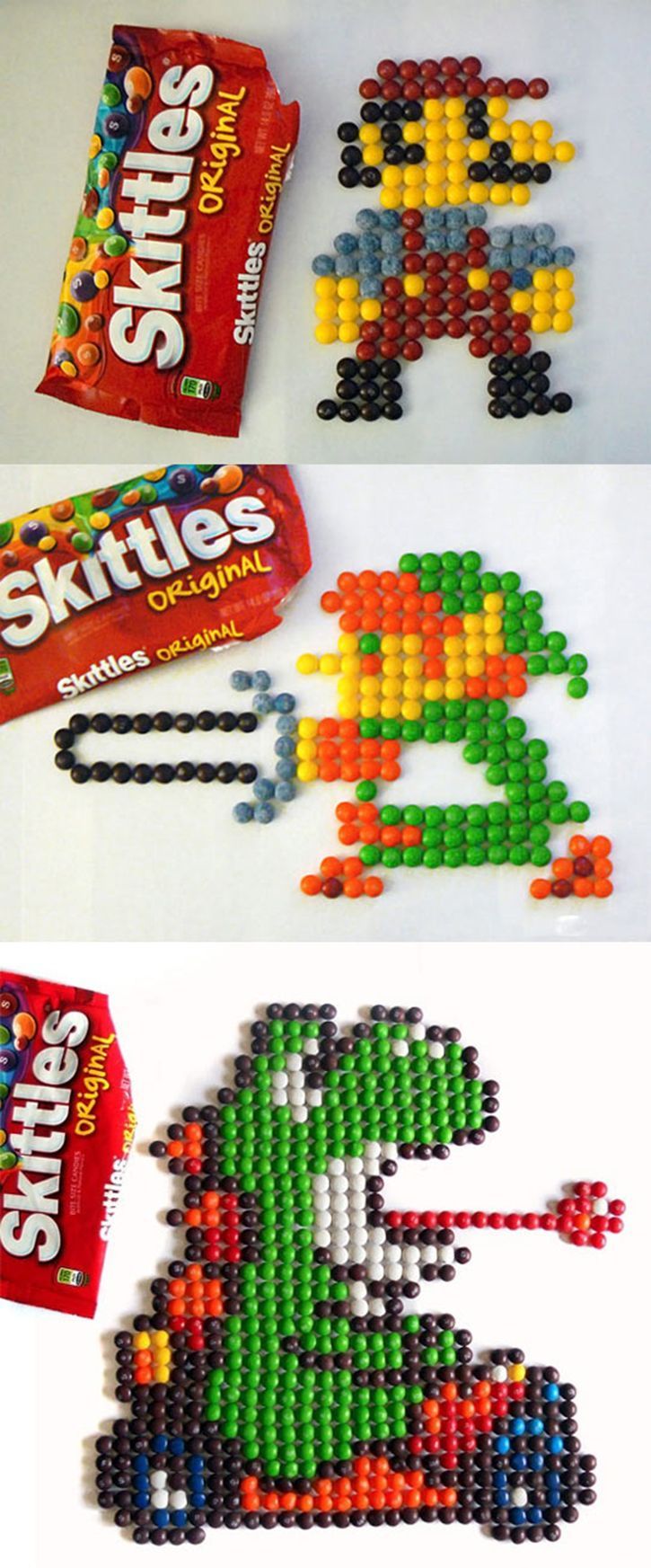 8bitfuture:  8 Bit Skittle Art 