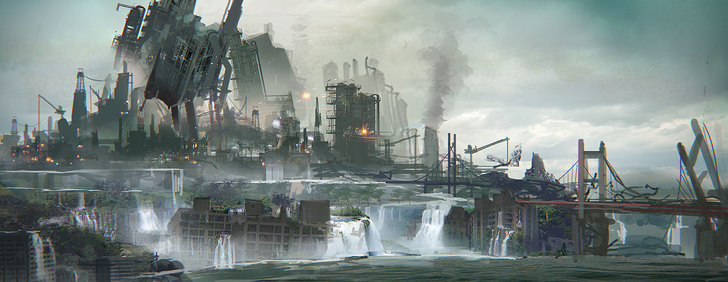 theamazingdigitalart:  The amazing concept art of NieR:Automata   NieR:Automata World