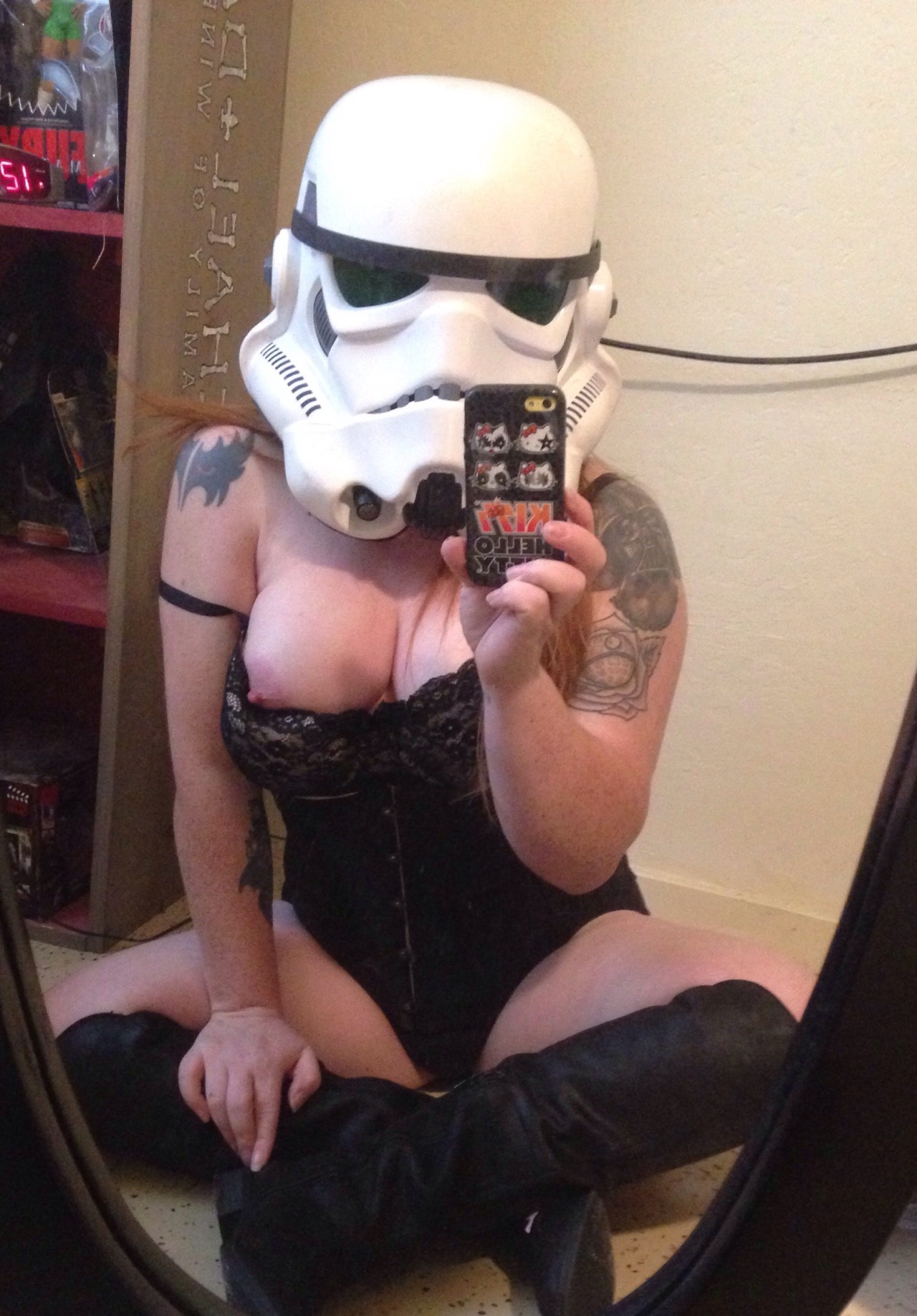 ginger-sith:  Storm trooper selfie
