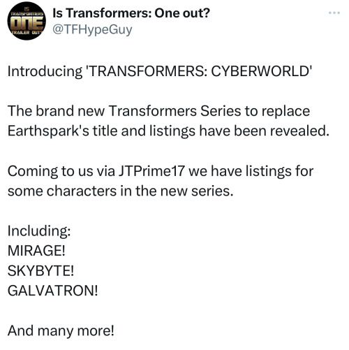 We Have Our First Look At The Next TF Series Meant To Replace Earthspark Thanks To Toy Leaks (source)