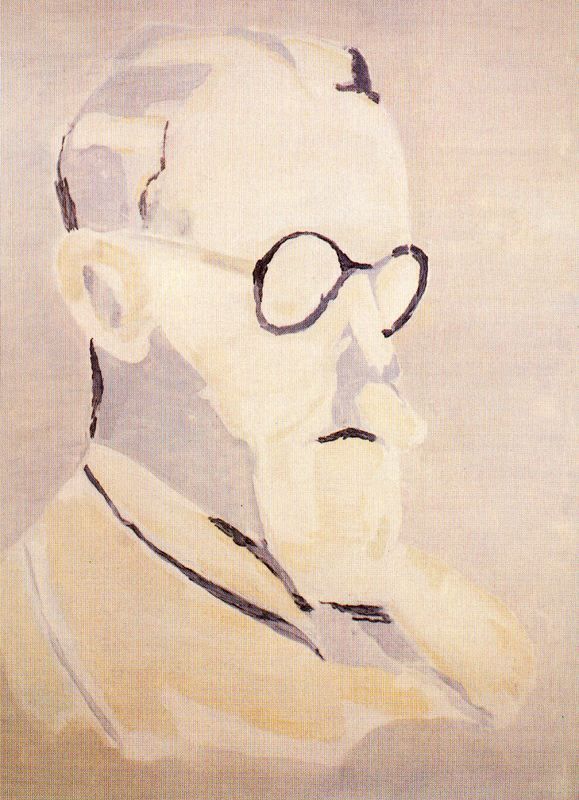 amare-habeo:  Luc Tuymans (Belgian, b. 1958)A Flemish Intellectual, 1995Oil on canvasMusée