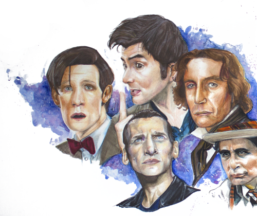 caeruls: Here’s my contribution to the Day of the Doctor. Happy 50th Birthday Doctor Who! Plea