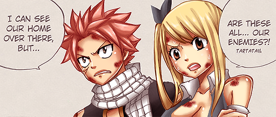 tartatail:  Fairy Tail 495: Nalu + Gruvia Panels