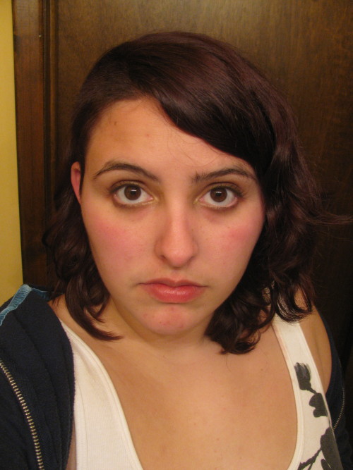 THE FINAL RESULT OF ME DYING MY HAIR WOOOidk if you can tell but a little part of the short hairs di