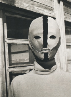 rudygodinez:  Emilio Pucci, Freeze Protection Mask, (1963) This example photographed by Carlo Mollino at his Casa Del Sol in Cervinia, Aosta Valley. 