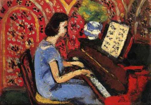 artist-matisse: Woman at the Piano via Henri Matisse