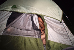 depraved-fantasies:  Warning sign:  She went on a camping trip with some friends, but it looks like the new tent you lent her was never even opened.  Where did she sleep then?