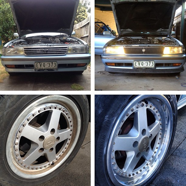 #before &amp; #after ! #mx83 #jdm #jzx81 #chaser #toyota #turbo #cressida #cresta