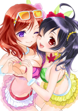 simplykasumi:  My favorite Love Live! Pairing.