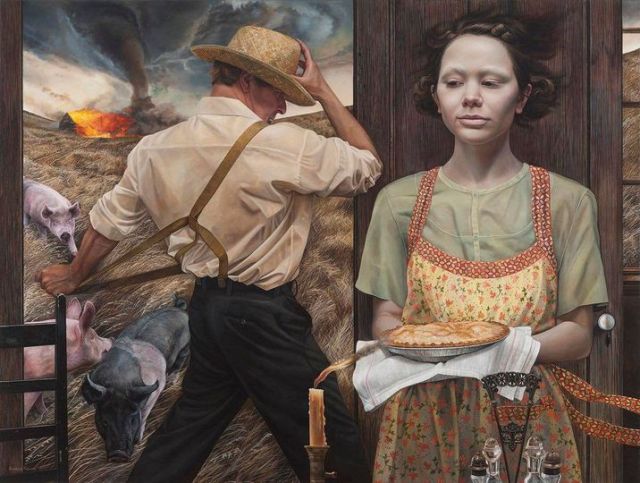 Andrea Kowch - In my Mind, 2017.* * * *We have all hurt someone tremendously, whether by intent or accident. We have all loved someone tremendously, whether by intent or accident. it is an intrinsic human trait, and a deep responsibility, I think, to be an organ and a blade. But, learning to forgive ourselves and others because we have not chosen wisely is what makes us most human. We make horrible mistakes. Its how we learn. We breathe love. Its how we learn. And it is inevitable.”- Nayyira Waheed[Ravenous Butterflies] #Andrea Kowch #In My Mind #Nayyira Waheed#Revenous Butterflies#quotes#imaginarium