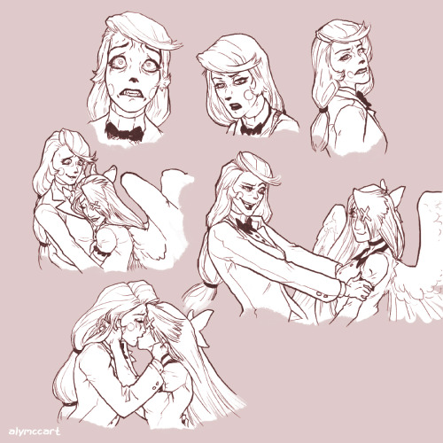 More Charlie And Vaggie Fanart, This Time Masquerading As Expression Practice. Grabbed Some Screenshots