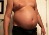 fatmanaddict:That shape 🤤😛. A guy trying to squeeze into his clothes before