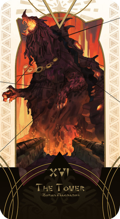 thecollectibles: Drawtober 2018 - Monster Hunter World Tarot deck - Part 2 by Cinthia Marsana