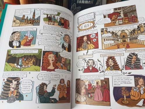 I illustrated a comic book biography of Molière, and it’s out today! www.casterm