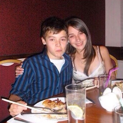 harryeatingabanana:Harry and Abigail (his first girlfriend) over the years