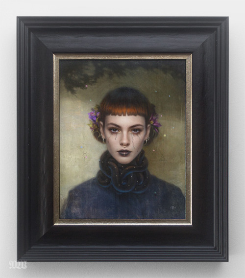 ‘Sofia’-A small portrait piece that was destined for the ‘Descent’ show at Marcas gallery in LA. Unf