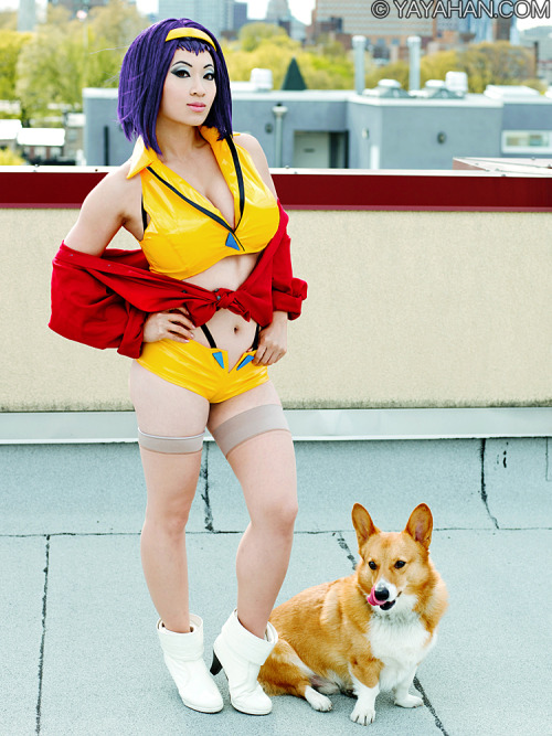 Faye and Ein by *yayacosplay