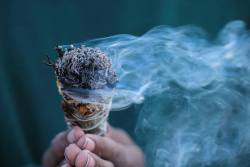 chunkanut-records:Smudging stick to cleanse