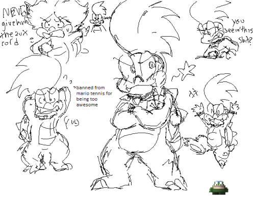 awesomesus: tumblr’s kinda new to me but I’ll give it a try. Here’s a bunch of koopaling (ahem- I me