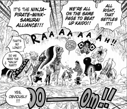 One Piece on X: The Ninja-Pirate-Mink-Samurai Alliance is formed