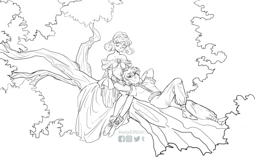 Ferio x Fuu - I love them since I was 5 years old.I hope not to ruin it with color &gt;_____&