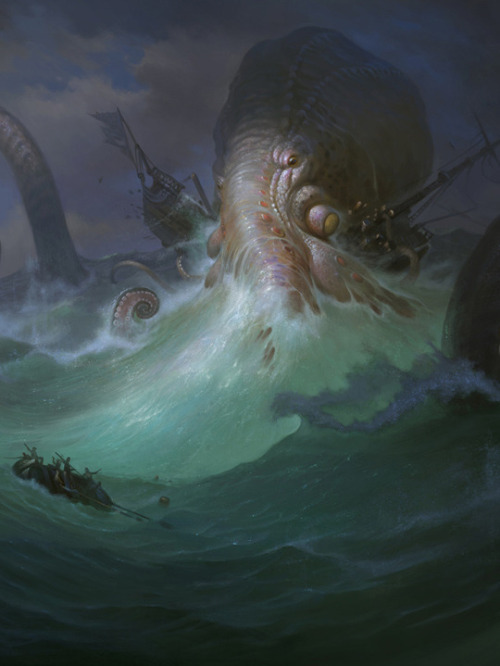 spicywarhoon:Great atmosphere in this Kraken art.