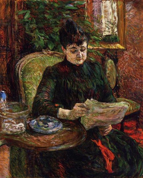 artist-lautrec:Madame Aline Gibert, 1887, Henri de Toulouse-LautrecMedium: oil on canvas