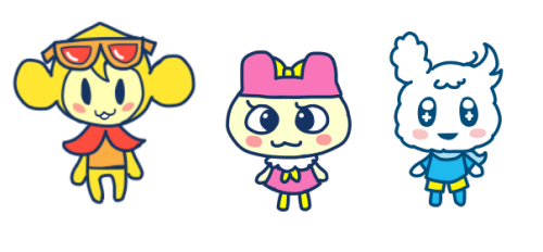 happieststoryintheuniverse:practicing mimicking the blue lines tamagotchi art style! a few years bac