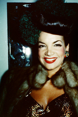 vintagegal:  Carmen Miranda c. 1940s 