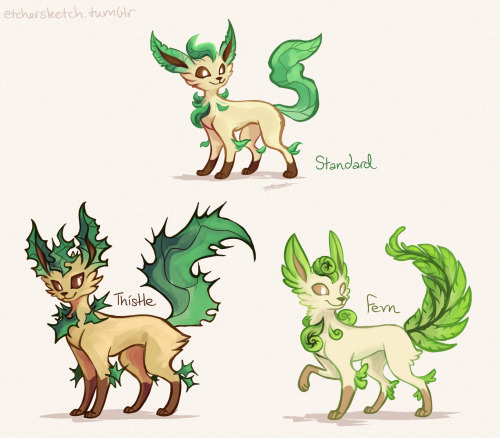 etchersketch: Leafeon Subspecies / VariationsDepending on the location of the Moss Rocks required to