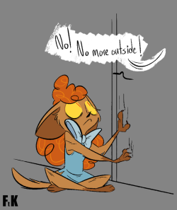 fluttershythekind: No More Outside Poor Winnie…but