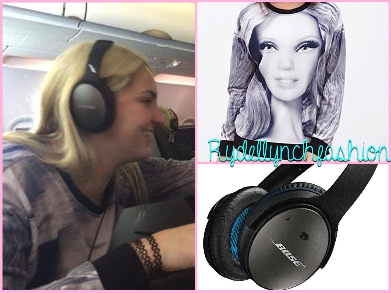 Rydel’s outfit worn on an airplane;
• Barbie Graphic Sweatshirt (Exact) - No Longer Available
• Bose QuietComfort 25 Headphones (Exact) - Price: $299.00
May 30, 2015